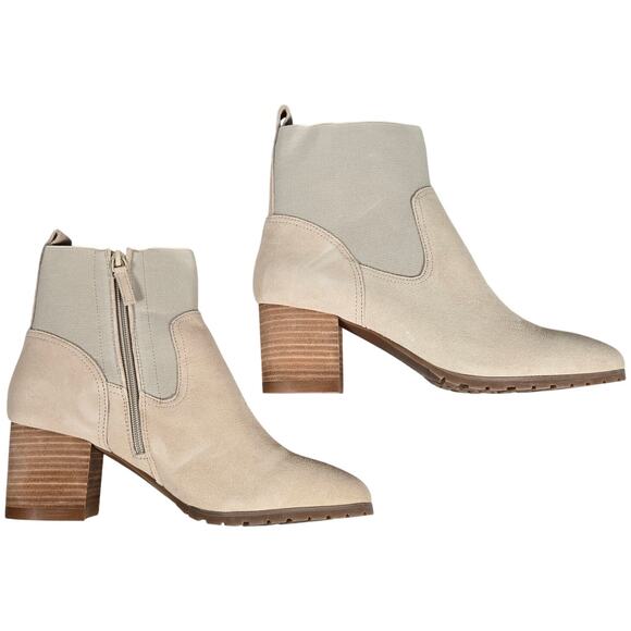 Violet & Red Loaded Knit Cuff Bootie Tan Neutral Comfort Fall Winter 9.5 NWT - Picture 4 of 10